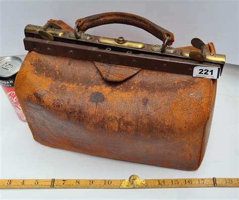 1880 replica doctor bag|19th century doctors handbag.